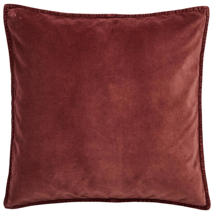 Samettityynynpäällinen Vintage – kuluneen näköinen Luumu - Dusty Plum 50 x 50 cm