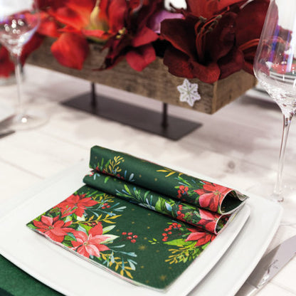 Servetti Joulutähdet - Poinsettia 33 x 33 cm