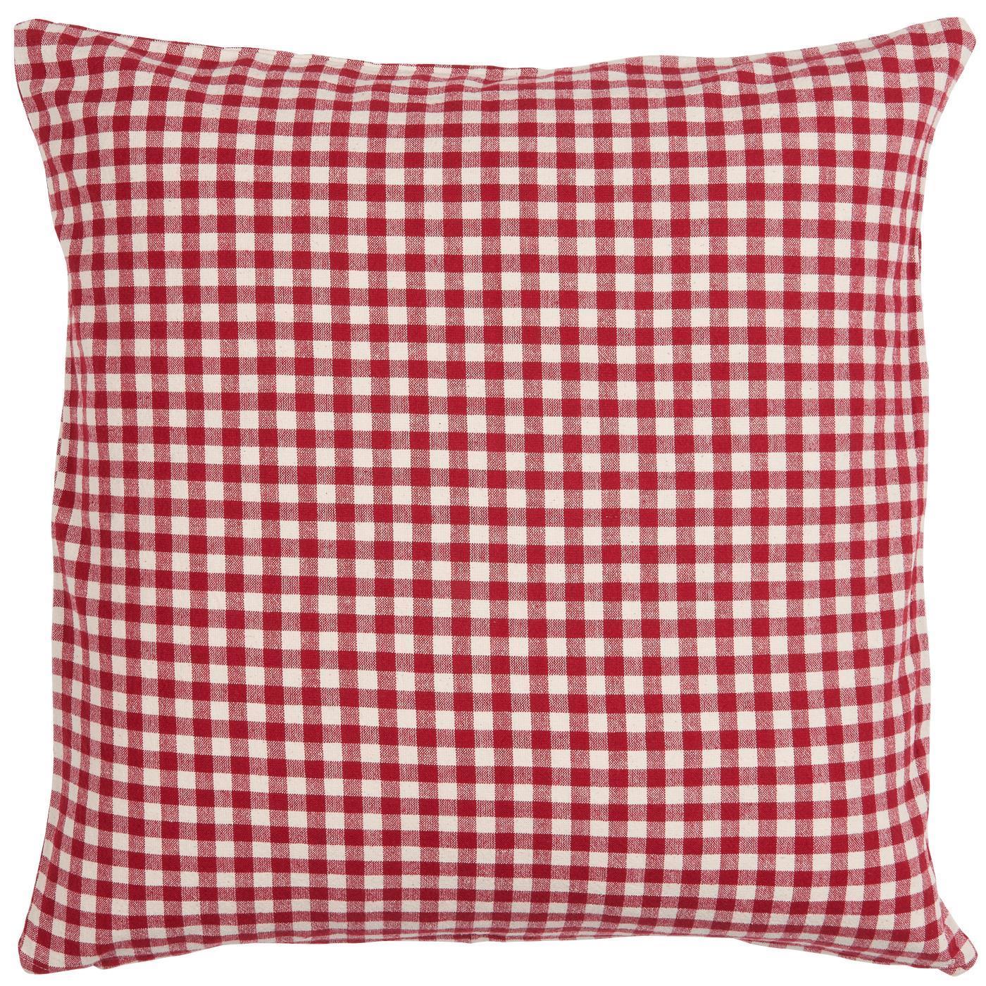 Tyynynpäällinen Asta punaruudullinen 50 x 50 cm