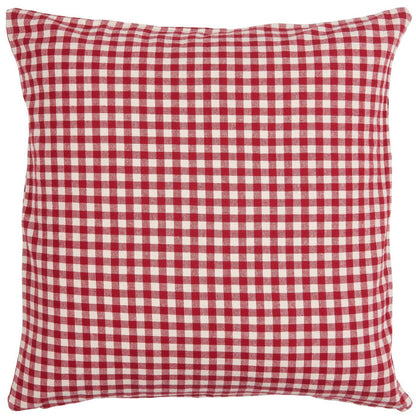 Tyynynpäällinen Asta punaruudullinen 50 x 50 cm