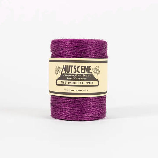 String In a Tin juuttinaru Tumma fuksia - Deep Orchid Twist