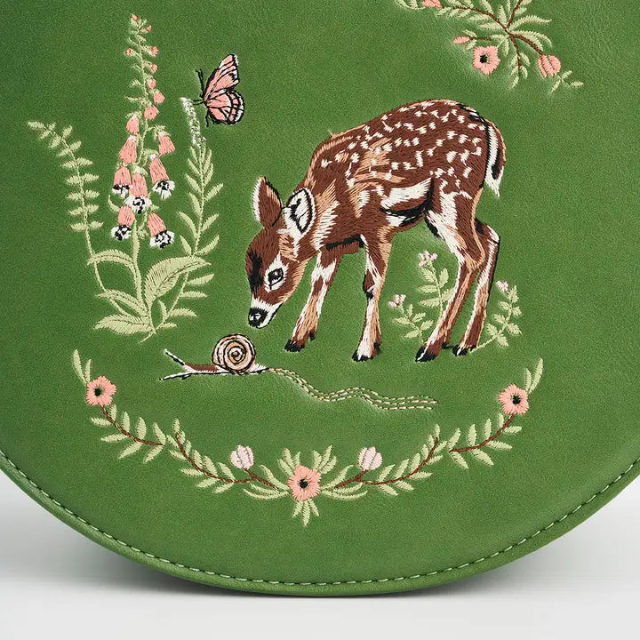 Olkalaukku Bambi ja etana - Fawn and Snail