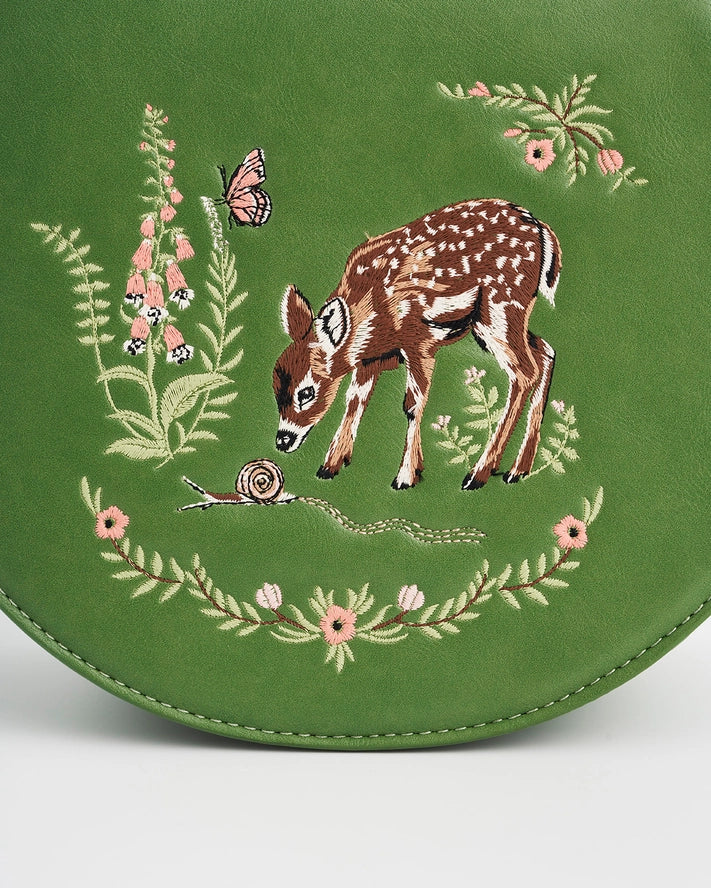 Olkalaukku Bambi ja etana - Fawn and Snail
