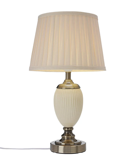 Pöytävalaisin Ottilia Beige, korkeus 49 cm