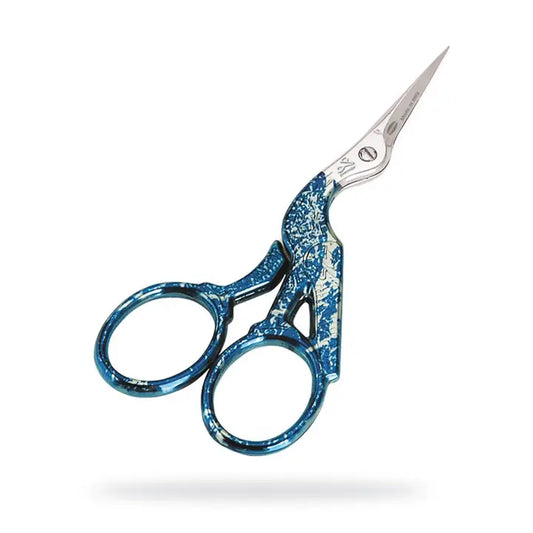 Pienet Kurki sakset Sininen 9 cm - Stork embroidery scissors