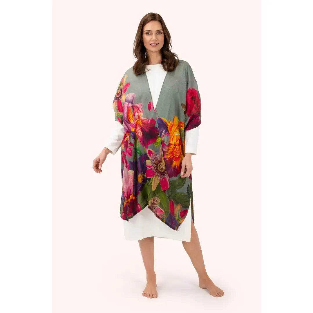 Poncho huivi Winter Iris