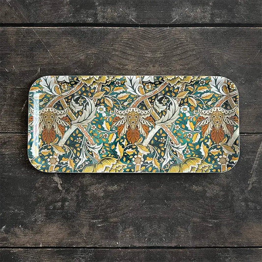 Tarjotin William Morris Windrush vihreä 35 x 15 cm