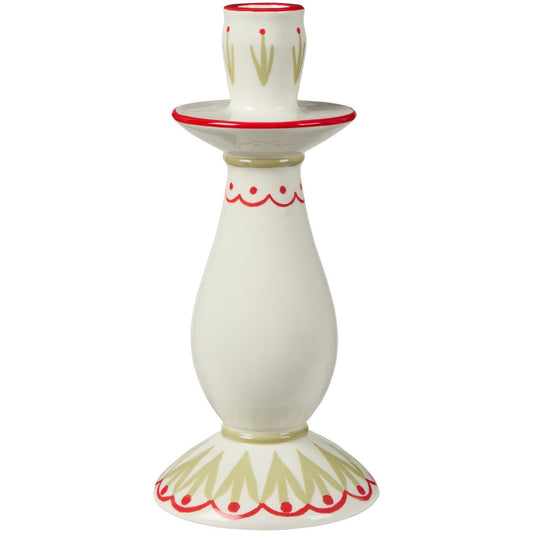 Kynttilänjalka puna-valkoinen