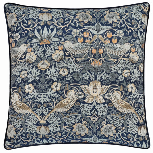 Tyynynpäällinen Strawberry Thief sininen - Indigo 55 x 55 cm