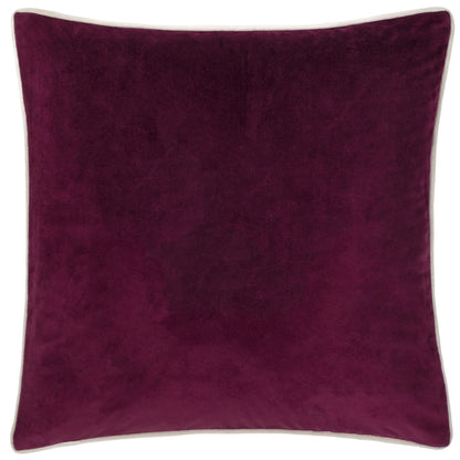Orava brodeerattu viininpunainen samettityynynpäällinen 45 x 45 cm