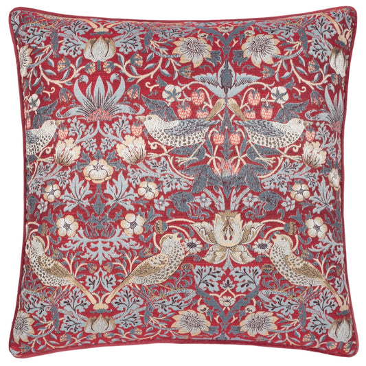 Tyynynpäällinen Strawberry Thief  Punainen - Berry 55 x 55 cm