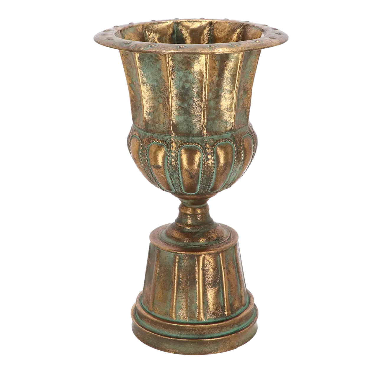 Pokaaliruukku koko: L Aged Metal, korkeus 45 cm