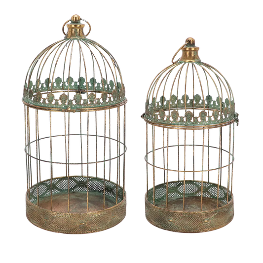 Koristehäkit 2 kpl setti Aged Metal, korkeus 52/55 cm