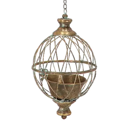 Amppelipallo Aged Metal, halkaisija 19 cm