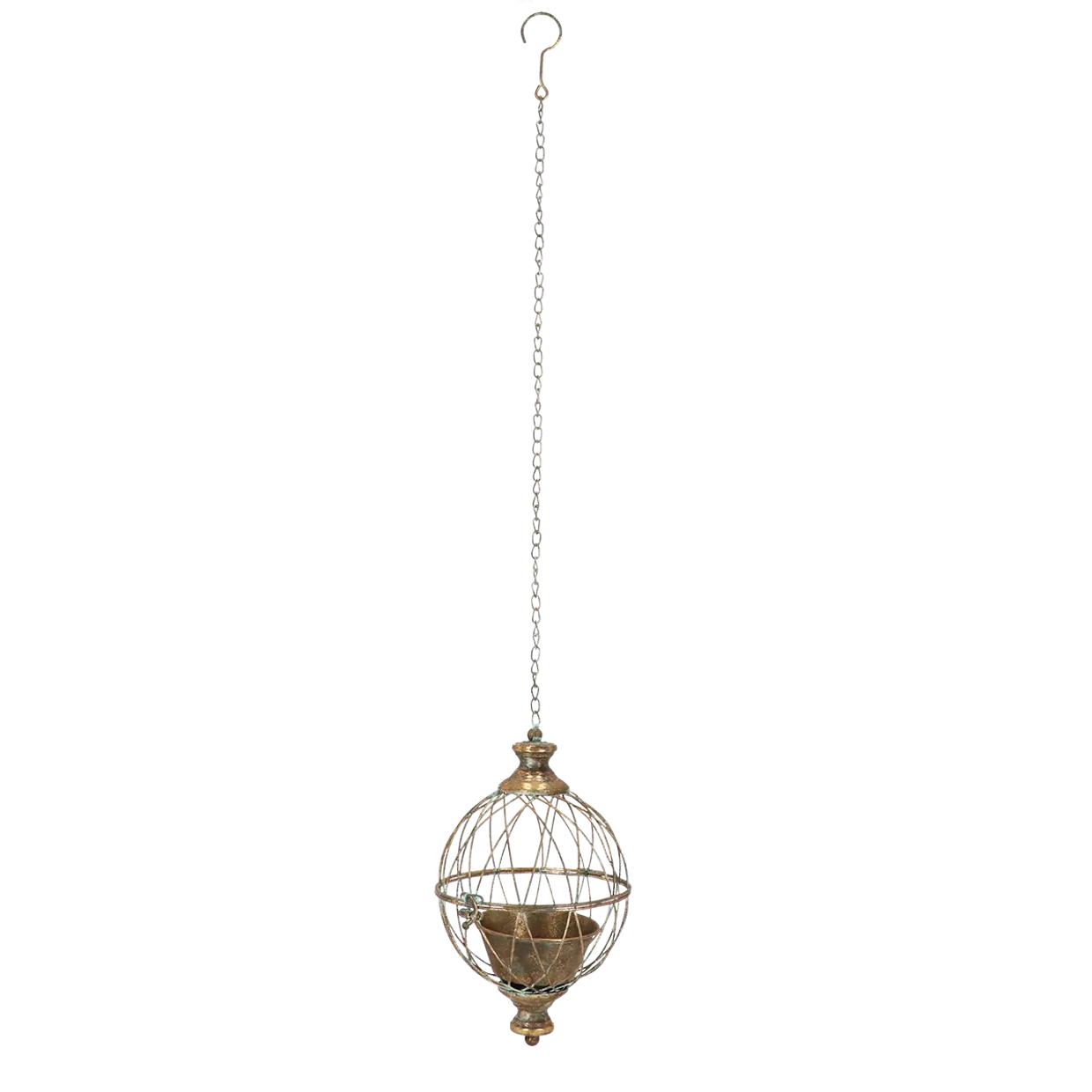 Amppelipallo Aged Metal, halkaisija 19 cm