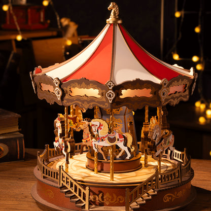 DIY miniatyyri Karuselli - Classic Carousel