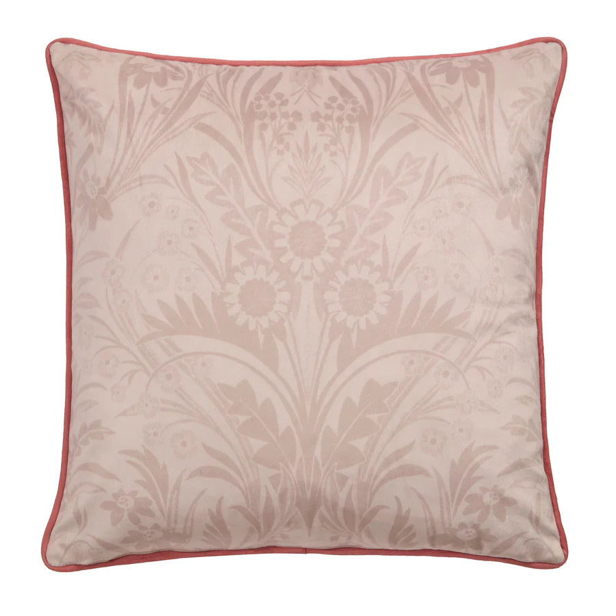 Tyynynpäällinen Kukat ruskea 43 x 43 cm (kaksipuolinen)