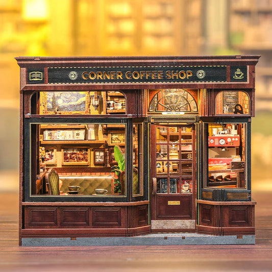DIY miniatyyri Corner Coffee Shop
