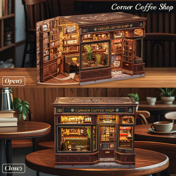 DIY miniatyyri Corner Coffee Shop