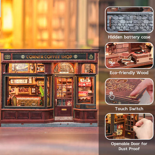 DIY miniatyyri Corner Coffee Shop