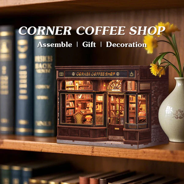 DIY miniatyyri Corner Coffee Shop