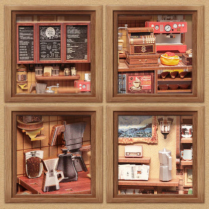 DIY miniatyyri Corner Coffee Shop