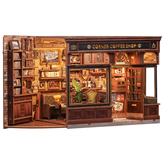DIY miniatyyri Corner Coffee Shop
