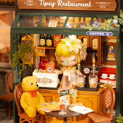 DIY miniatyyri Bistro ravintola - Tipsy Restaurant