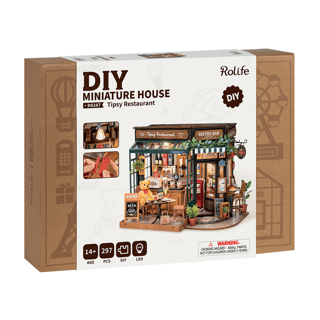 DIY miniatyyri Bistro ravintola - Tipsy Restaurant