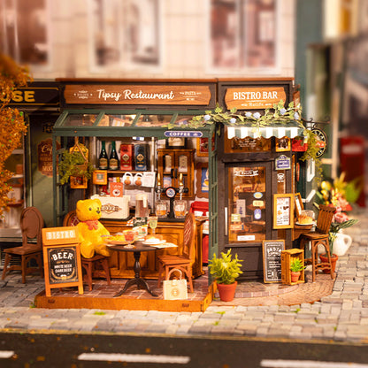 DIY miniatyyri Bistro ravintola - Tipsy Restaurant