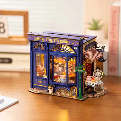 DIY miniatyyri Leisure Time Tea Room