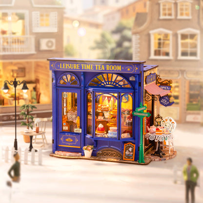 DIY miniatyyri Leisure Time Tea Room