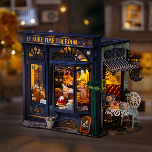 DIY miniatyyri Leisure Time Tea Room