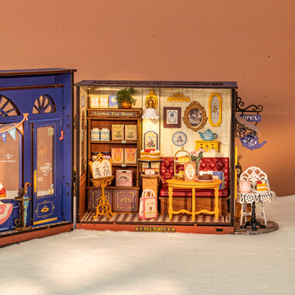DIY miniatyyri Leisure Time Tea Room