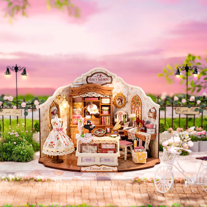 Elsa's Tailoring - koottava DIY miniatyyri
