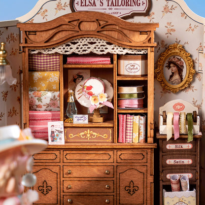 Elsa's Tailoring - koottava DIY miniatyyri