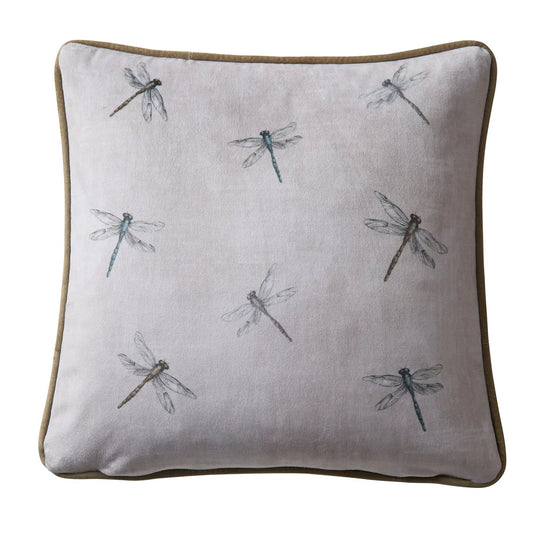 Tyynynpäällinen Sudenkorennot viininpunainen 43 x 43 cm (kaksipuolinen)