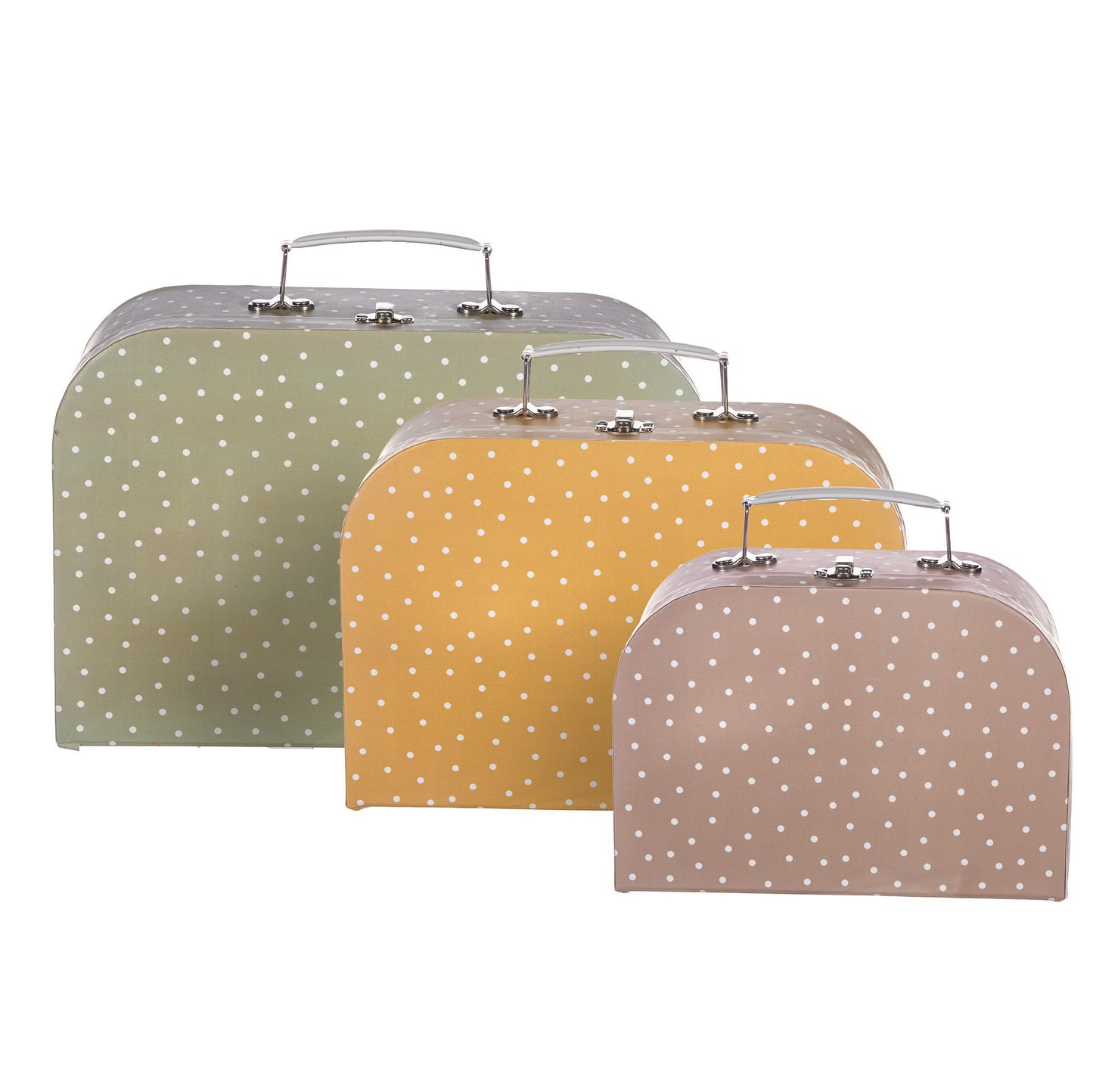 Pienet sisustus matkalaukut Polka dot 3 kpl  setti