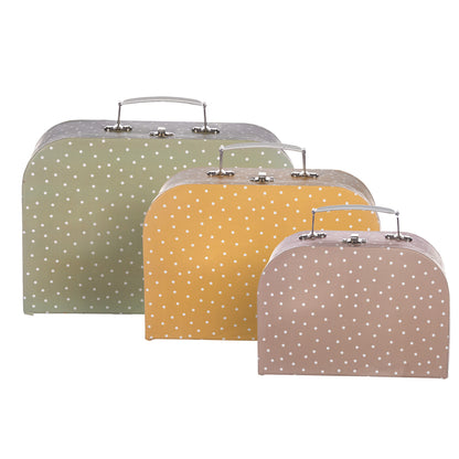 Pienet sisustus matkalaukut Polka dot 3 kpl  setti