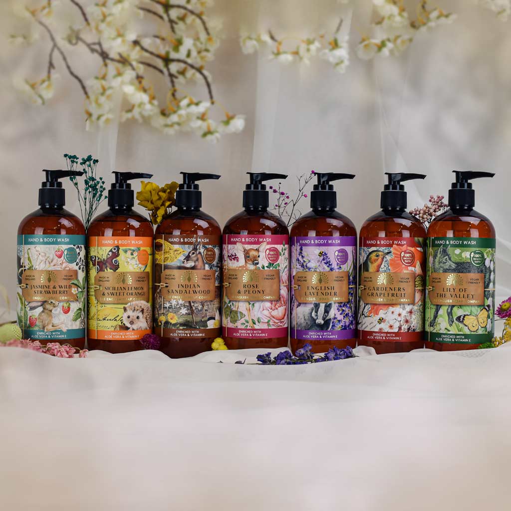 Nestesaippua Jasmiini ja metsämansikka - Jasmine and Wild Strawberry Hand and Body Wash 500 ml