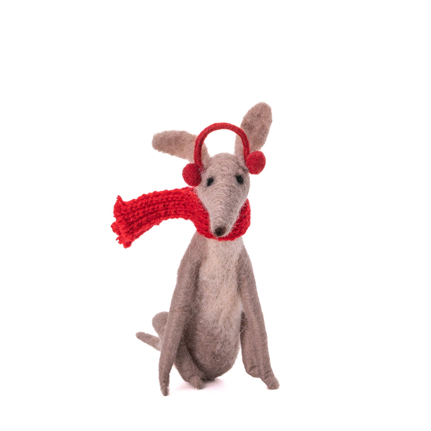 Joulukoriste Whippet huovutettu