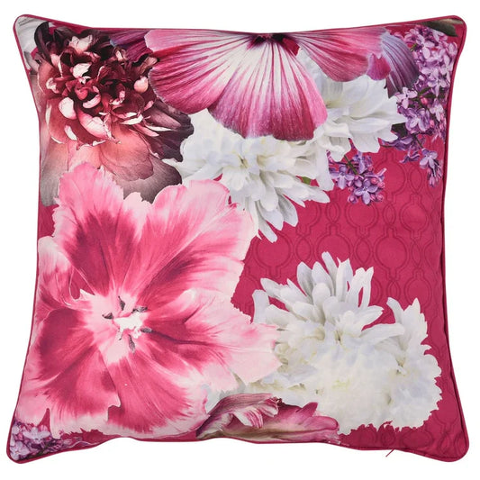 Tyynynpäällinen Pinkit kukat 55 x 55 cm