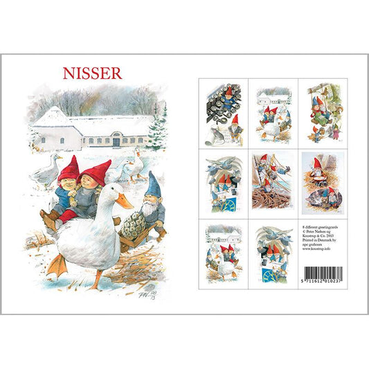 Postikortit Tontut - Nisser 8 kpl