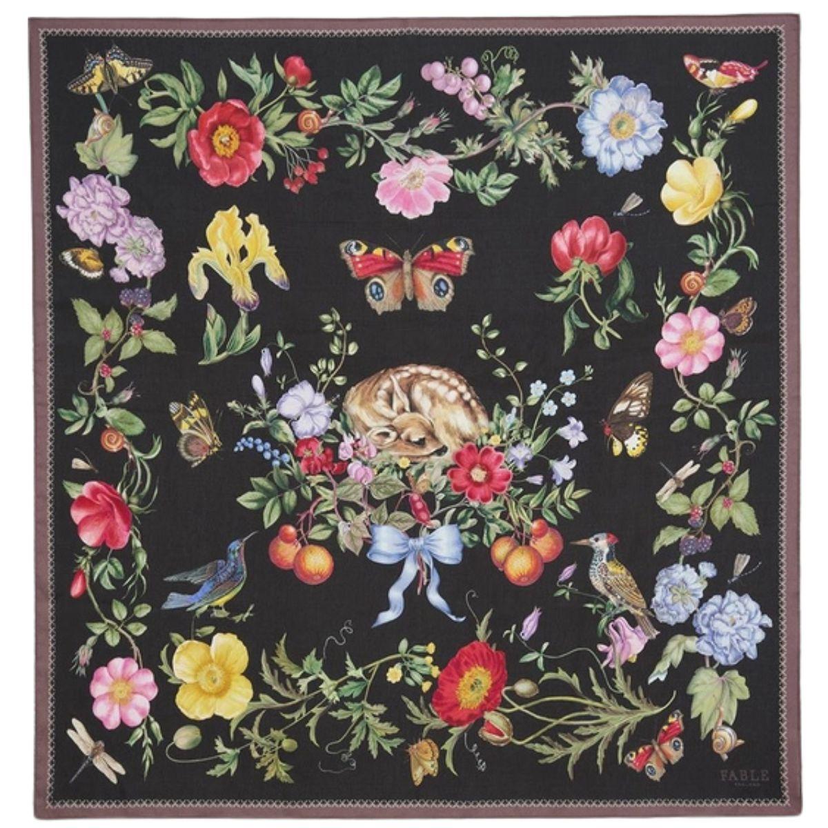 Huivi Alice Garden 90 x 90 cm