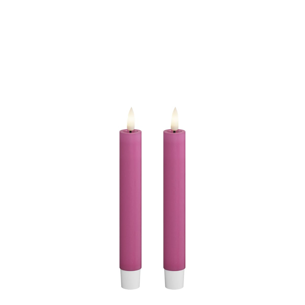 Tumma pinkki (Magenta) Led kruunukynttilä kork. 15 cm 2 kpl