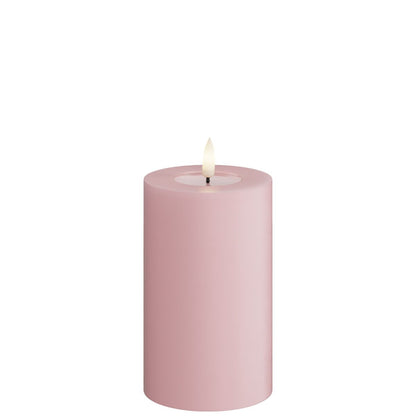 Led-kynttilä Vaaleanpunainen (Light Pink)  halk. 7,5 cm