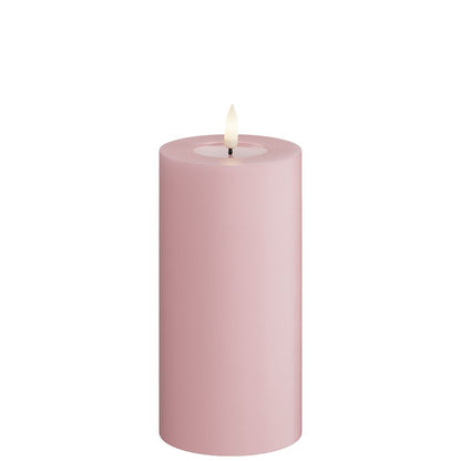 Led-kynttilä Vaaleanpunainen (Light Pink)  halk. 7,5 cm