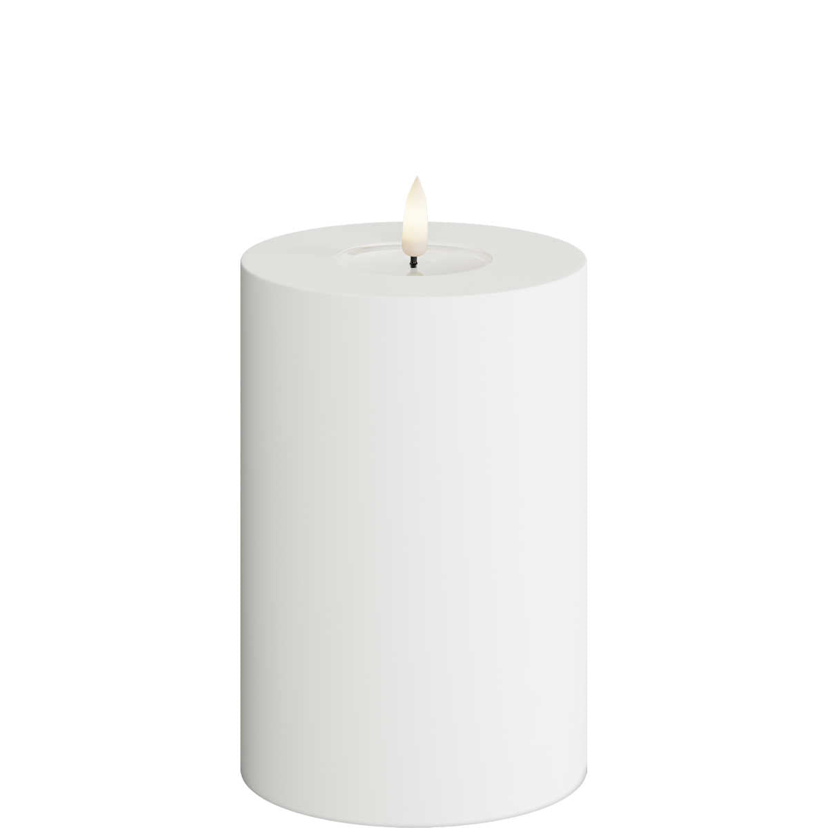 Led-kynttilä ulkokäyttöön Valkoinen halk. 10 cm