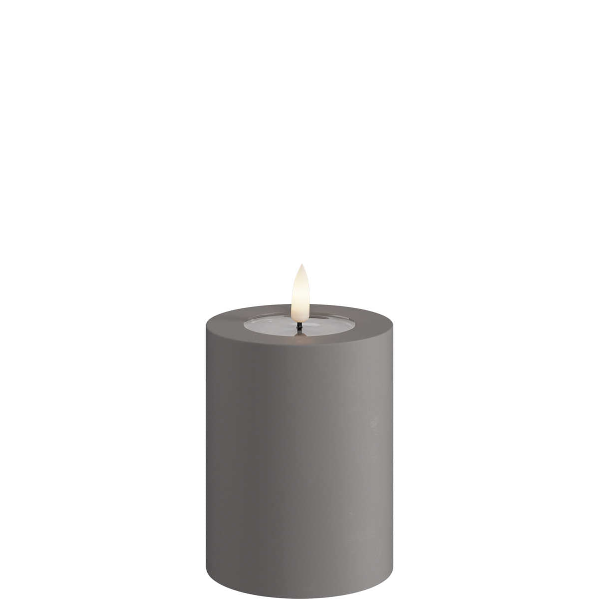 Led-kynttilä ulkokäyttöön Harmaa halk. 7,5 cm