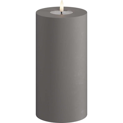 Led-kynttilä ulkokäyttöön Harmaa halk. 10 cm